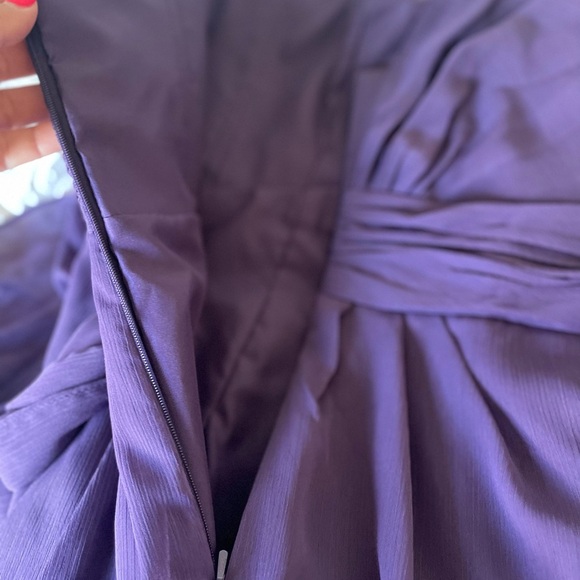 White by Vera Wang Amethyst Chiffon Maxi Gown - Picture 12 of 15